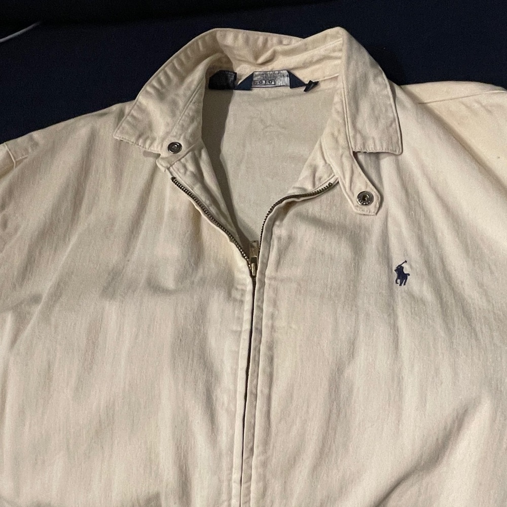 Vintage Cream/Tan Polo spring/fall jacket